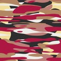 Seamless plain flat color camo hip digital pattern