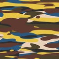 Seamless plain flat color camo hip digital pattern