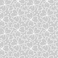 Seamless plant pattern, clover leaves Royalty Free Stock Photo