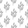 Seamless plant pattern Royalty Free Stock Photo