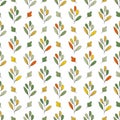 Seamless plant pattern for texture, textiles and simple backgrounds