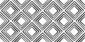 Seamless playful hand drawn black and white concentric diamond stripes fabric pattern or wallpaper motif