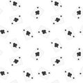 Seamless Playing Cards Clubs Pattern Background