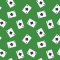 Seamless Playing Cards Spades Suit Pattern Background Royalty Free Stock Photo