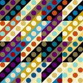 Seamless polka dot pattern Royalty Free Stock Photo
