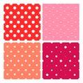 Seamless Polka Dot Pattern Royalty Free Stock Photo