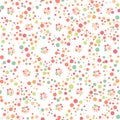 Seamless polka dot pattern Royalty Free Stock Photo