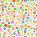 Seamless polka dots background, Royalty Free Stock Photo