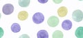 Seamless Polka Dots Background. Watercolor Royalty Free Stock Photo