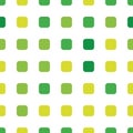 Seamless polka square pattern in different colors. Green theme. Sipmle flat vector wallpaper.