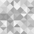 Seamless polygon background pattern with triangles in grey colors