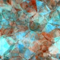Seamless polygonal blue pattern Royalty Free Stock Photo