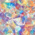 Seamless polygonal varicolored pattern Royalty Free Stock Photo