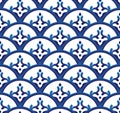 Porcelain pattern vector Royalty Free Stock Photo