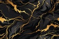Seamless premium golden and black marble background. Vector illustration Royalty Free Stock Photo