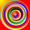 Seamless psychedelic colorful cercles Royalty Free Stock Photo