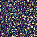 Seamless psychedelic print. Endless background.