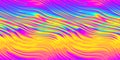 Seamless psychedelic rainbow heatmap molten wavy glass refraction stripes pattern background texture Royalty Free Stock Photo