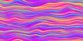 Seamless psychedelic rainbow wavy stripes pattern background texture Royalty Free Stock Photo
