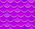 Seamless purple clay roof tiles. Vector pattern Royalty Free Stock Photo