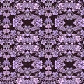 Seamless purple damask pattern Royalty Free Stock Photo