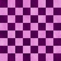 Purple and lavender checkered chess board background. Polished marbled stone textured squares. Seamless.