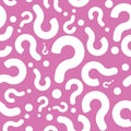 Seamless Question Mark Background Pattern