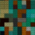 Seamless quilted knitted pattern
