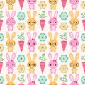 Seamless rabbit pattern