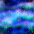 Seamless rain drop water repeat pattern on blur Royalty Free Stock Photo