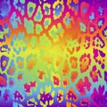 Seamless rainbow Leopard Skin Pattern for Textile Print for printed fabric design for Womenswear, underwear, activewear kidswear a