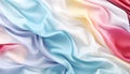 Seamless rainbow liquid pastel wavy melted plastic texture on wrinkle silicone sheet background