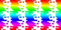 Seamless rainbow mosaic tiles Royalty Free Stock Photo