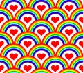 seamless rainbow pattern Royalty Free Stock Photo