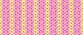 Seamless rainbow pattern of bright stars and rainbows on a gradient pink and blue background, vector illustration for design Royalty Free Stock Photo