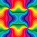 Seamless Rainbow Wavy Stripes Pattern. Royalty Free Stock Photo