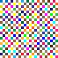 Seamless random squares, mosaic tiles pixelated, pixels colorful vibrant, vivid background / pattern. blocks repeatable pattern. Royalty Free Stock Photo