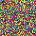 Seamless random squares, mosaic tiles pixelated, pixels colorful vibrant, vivid background / pattern. blocks repeatable pattern. Royalty Free Stock Photo