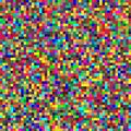 Seamless random squares, mosaic tiles pixelated, pixels colorful vibrant, vivid background / pattern. blocks repeatable pattern. Royalty Free Stock Photo