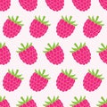 Seamless raspberry pattern.