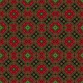 Seamless raster pattern in oriental style Flower psychedelic mosaic Pattern for wallpaper, backgrounds, decor for tapestries. Psyc