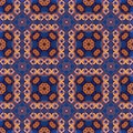 Seamless raster pattern in oriental style Flower psychedelic mosaic Pattern for wallpaper, backgrounds, decor for tapestries. Psyc