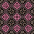 Seamless raster pattern in oriental style Flower psychedelic mosaic Pattern for wallpaper, backgrounds, decor for tapestries. Psyc