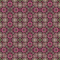 Seamless raster pattern in oriental style Flower psychedelic mosaic Pattern for wallpaper, backgrounds, decor for tapestries. Psyc