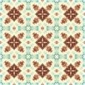 Seamless raster pattern in oriental style Flower psychedelic mosaic Pattern for wallpaper, backgrounds, decor for tapestries. Psyc