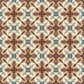 Seamless raster pattern in oriental style Flower psychedelic mosaic Pattern for wallpaper, backgrounds, decor for tapestries. Psyc