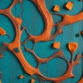 A seamless real 3D background featuring modern, futuristic geometric patterns, ideal for graphic design use.