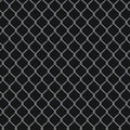 Seamless realistic chain link fence background on black Royalty Free Stock Photo