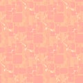 Seamless rectangles pattern pink beige brown