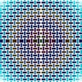 Seamless rectangles pattern turquoise blue green purple white